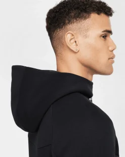 Felpa con cappuccio Windrunner e zip a tutta lunghezza Nero Uomo