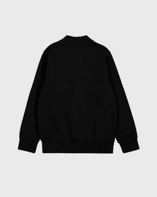 Felpa con cerniera Nero Bambino