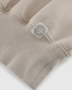Felpa con collo medio-alto e lavaggio vintage Marrone Donna