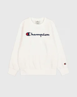 Felpa con logo grande Bianco Bambino