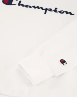Felpa con logo grande Bianco Bambino