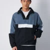 Felpa Con Mezza Zip E Tascone Nero Uomo