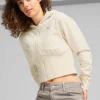 Felpa Dare To Gym2k Crop Bianco Donna