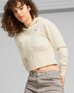 Felpa Dare To Gym2k Crop Bianco Donna