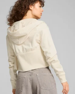 Felpa Dare To Gym2k Crop Bianco Donna