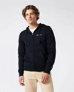 Felpa Full-Zip Con Cappuccio Icons Blu Uomo