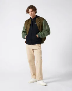 Felpa Full-Zip Con Cappuccio Icons Blu Uomo