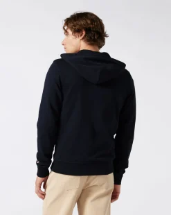 Felpa Full-Zip Con Cappuccio Icons Blu Uomo