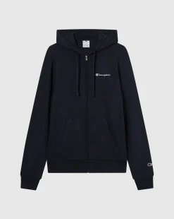 Felpa Full-Zip Con Cappuccio Icons Blu Uomo