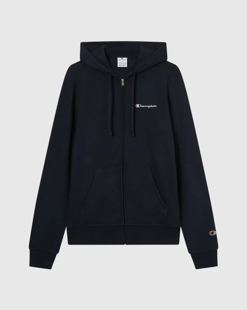 Felpa Full-Zip Con Cappuccio Icons Blu Uomo