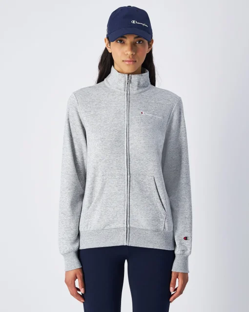 Felpa Full-Zip Icons Grigio Donna
