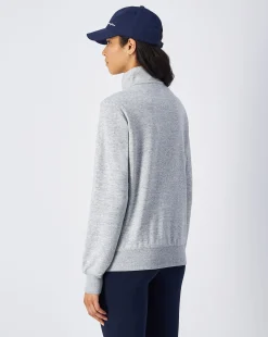 Felpa Full-Zip Icons Grigio Donna