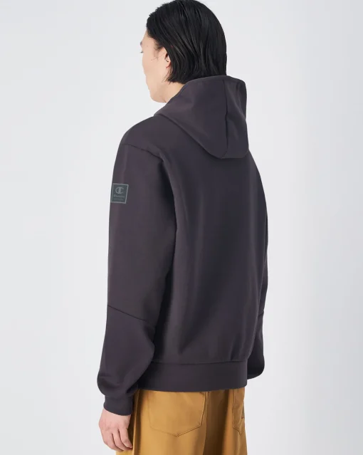 Felpa Interlock con cappuccio Nero Uomo