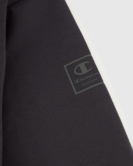 Felpa Interlock con cappuccio e cerniera Nero Uomo