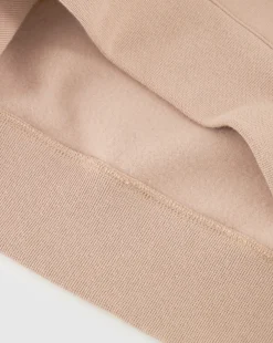 Felpa Slim Fit con cappuccio con logo grande Marrone Donna