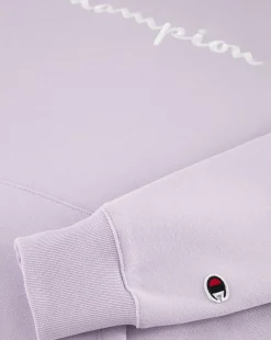 Felpa Slim Fit con cappuccio con logo grande Viola Donna