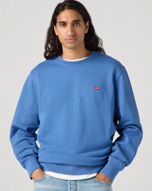 Felpa The Original Girocollo Blu Uomo