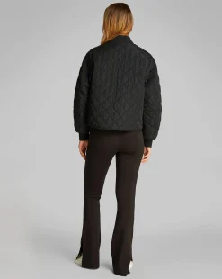 Giacca bomber trapuntata taglio relaxed Nero Donna