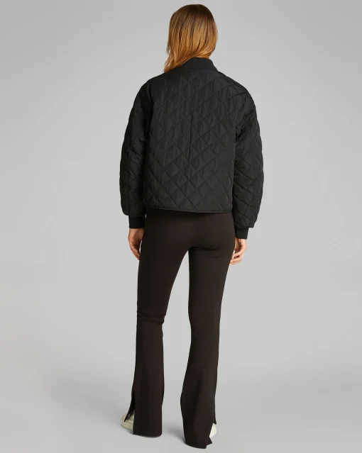 Giacca bomber trapuntata taglio relaxed Nero Donna