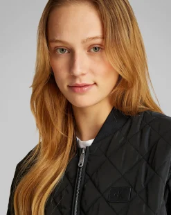 Giacca bomber trapuntata taglio relaxed Nero Donna