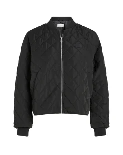 Giacca bomber trapuntata taglio relaxed Nero Donna