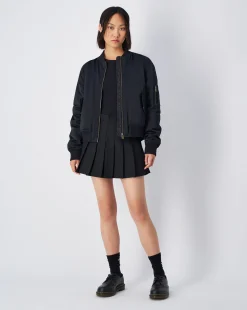 Giacca Bomber Utility Nero Donna