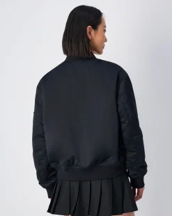 Giacca Bomber Utility Nero Donna