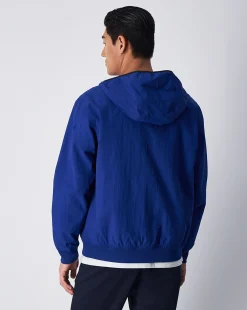 Giacca Con Cappuccio Full-Zip Blu Uomo