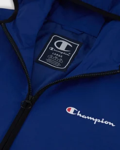 Giacca Con Cappuccio Full-Zip Blu Uomo