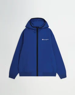 Giacca Con Cappuccio Full-Zip Blu Uomo