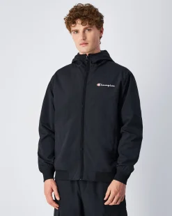 Giacca Con Cappuccio Outdoor Nero Uomo