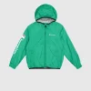 Giacca Con Cappuccio Outdoor Verde Bambino