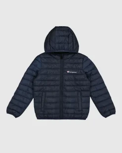Giacca Con Cappuccio Outdoor Blu Bambino