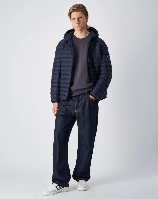 Giacca Con Cappuccio Outdoor Blu Uomo