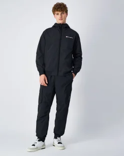 Giacca Con Cappuccio Outdoor Nero Uomo