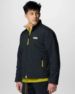 Giacca imbottita reversibile Wallowa Panorama Nero Uomo