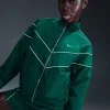 Giacca in tessuto UV dal Fit Ampio con Zip Verde Donna