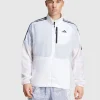 Giacca Own the Run 3-Stripes Packable Bianco Uomo