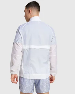 Giacca Own the Run 3-Stripes Packable Bianco Uomo