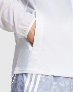 Giacca Own the Run 3-Stripes Packable Bianco Uomo