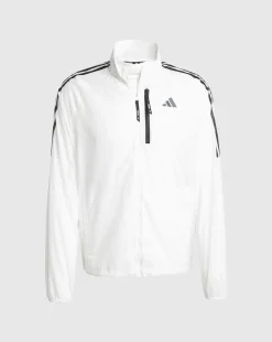 Giacca Own the Run 3-Stripes Packable Bianco Uomo