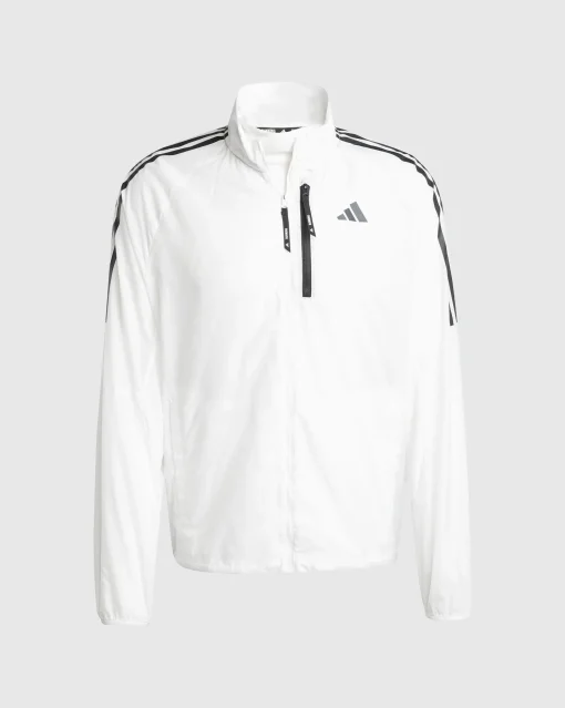 Giacca Own the Run 3-Stripes Packable Bianco Uomo
