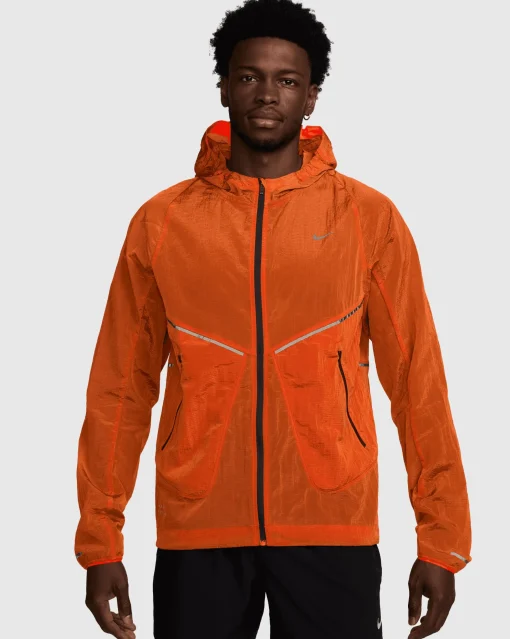 Giacca Running Division Repel Rosso Uomo