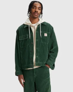 Giacca Trucker Sunrise Verde Uomo