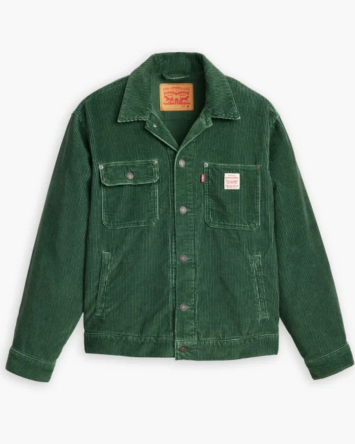 Giacca Trucker Sunrise Verde Uomo