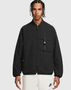 Giacca Woven Tech Nero Uomo