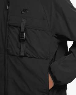 Giacca Woven Tech Nero Uomo