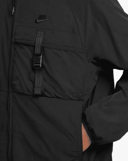 Giacca Woven Tech Nero Uomo