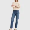 Jeans Accorciati 501 Original Lightweight Blu Donna