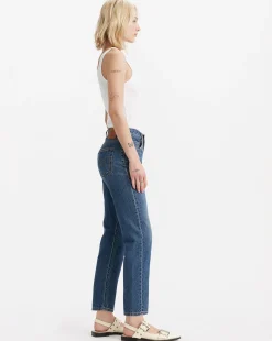 Jeans Accorciati 501 Original Lightweight Blu Donna